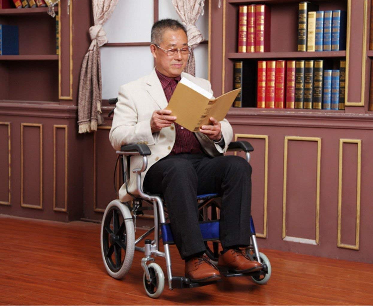 Wózek Inwalidzki Ze Stali Węglowej - Składany Lekki Ręczny Przenośny Wózek Dla Niepełnosprawnych Seniorów - Super Lekki Skuter