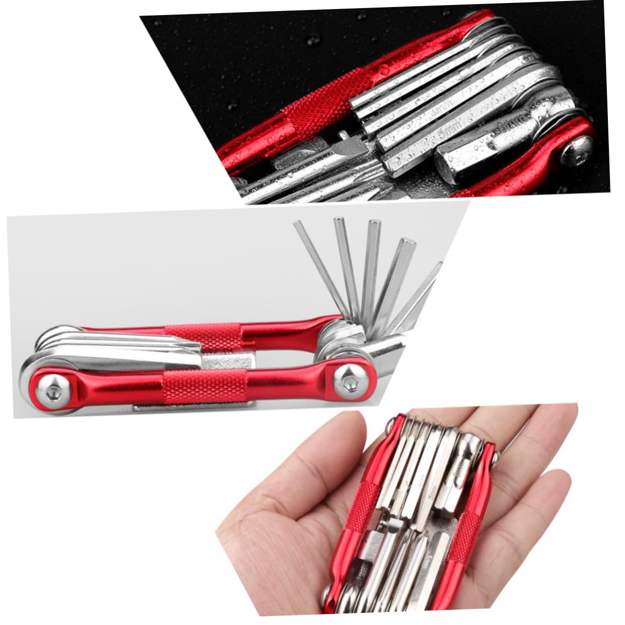 KICHOUSE Bicycle Repair Kit 11-in-1 Bike Multitool Chain Repair Kit Portable Bike Tools Made of Vanadium Steel Easy to Use for Daily Life