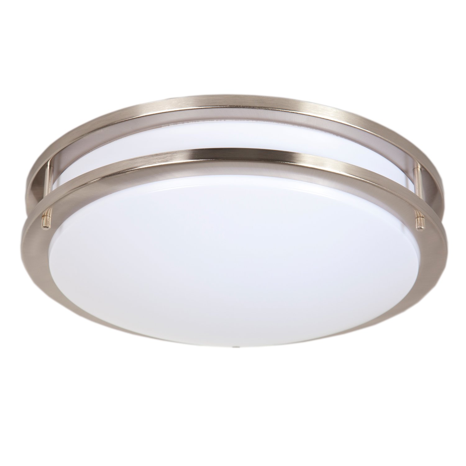 Maxxima 14" LED Flush Mount Ceiling Light - 2500 Lumens, 5 CCT Dimmable Panel, White Trim, Damp Rated - View #8