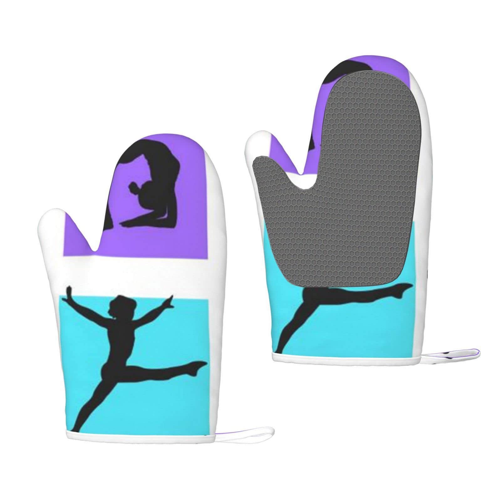 Gants de cuisine en silicone imperméables contre les brûlures de gymnastique