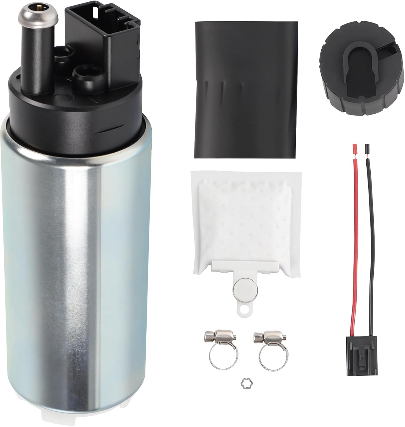 Electric Fuel Pump GSS341 255LPH With Installation Kits Universal High Pressure High Flow Electric Intank Fuel Pump