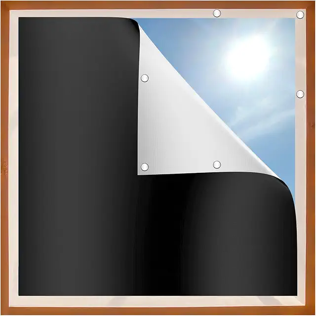 Cortina Opaca Oscurecedora Sin Taladrar - Persiana Precio - 100x145cm