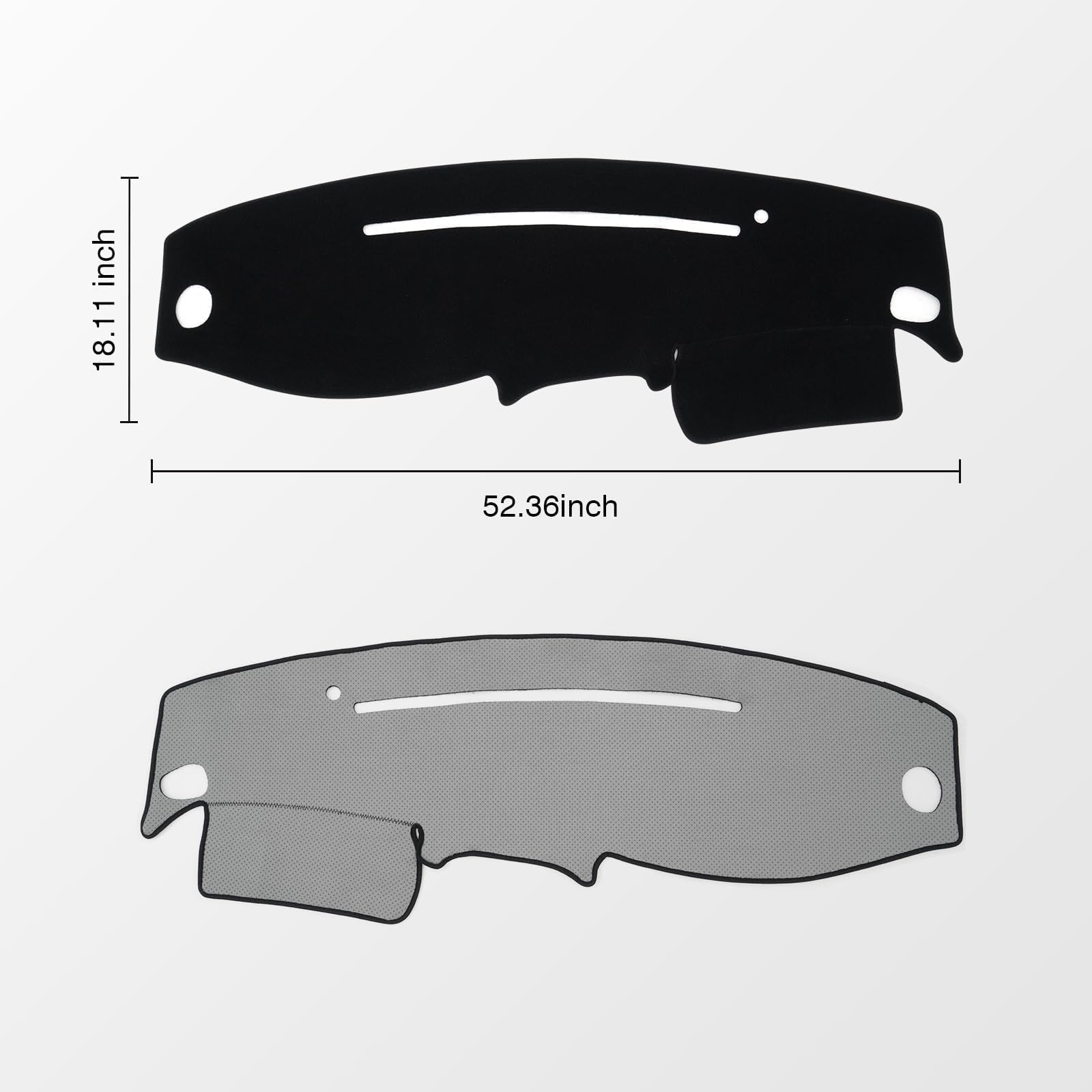KUST Housse de Tableau de Bord de Voiture pour Ford Ranger 1995-2011/Ford Explorer 1995-2001/Mazda B2300 B2500 B3000 B4000 1995-2008/Mercury Mountaineer 1997-2001 - Noir