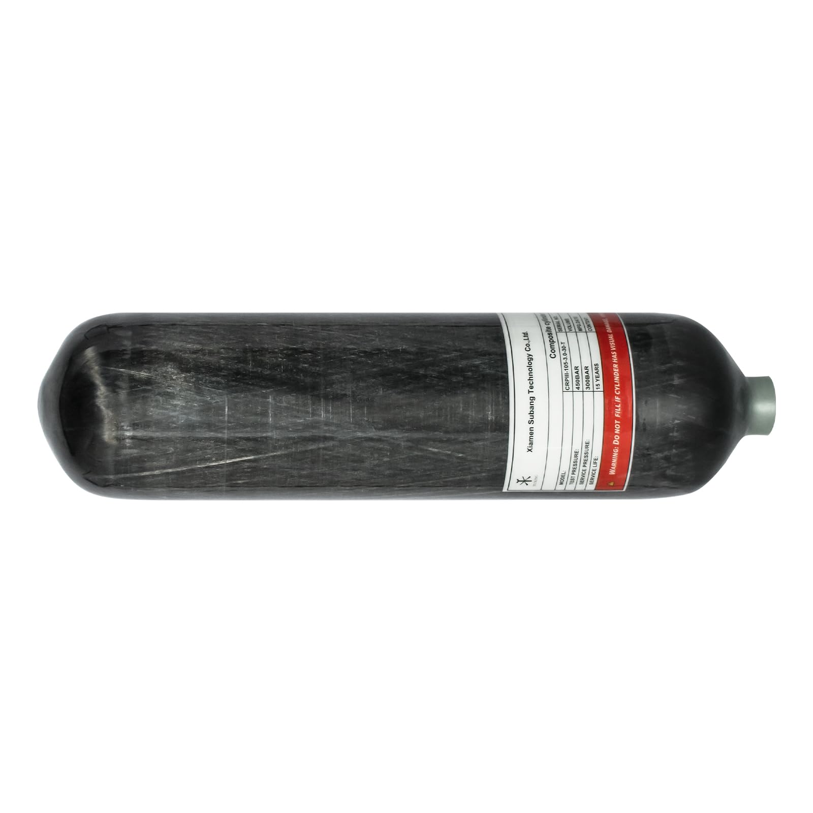 TUXING 4500psi 300Bar 3L In Fibra di Carbonio HPA Serbatoio Cilindro Ad Alta Pressione con Valvola di Regolazione Immersione ARA M18* 1.5