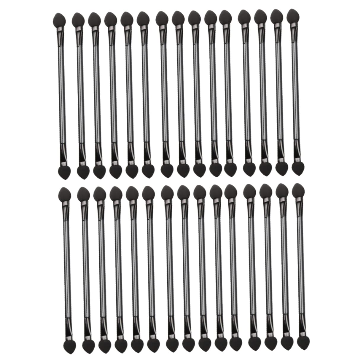 FOMIYES 30pcs Dual Sided Eyeshadow Brush Blending Makeup Brush for Eye Shadow Non-scratch Material Perfect for Travel