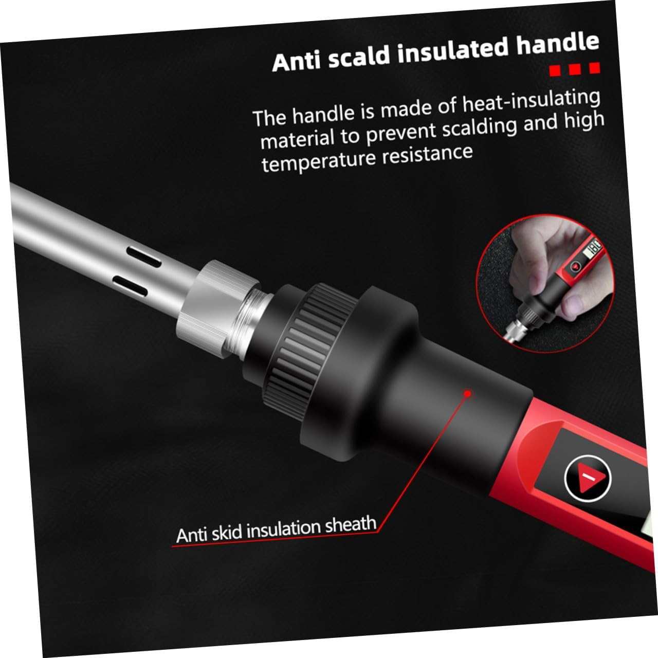 1Set Soldering Kit with Digital Multimeter Adjustable Temperature Electric Soldering Iron Tool for Circuit Board Welding and DIY Projects US Plug