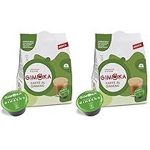 Gimoka – 16 Capsule Compatibili con Macchinetta Caffè Nescafé®* Dolce Gusto®* – Caffè al Ginseng – Made in Italy (Confezione da 2)
