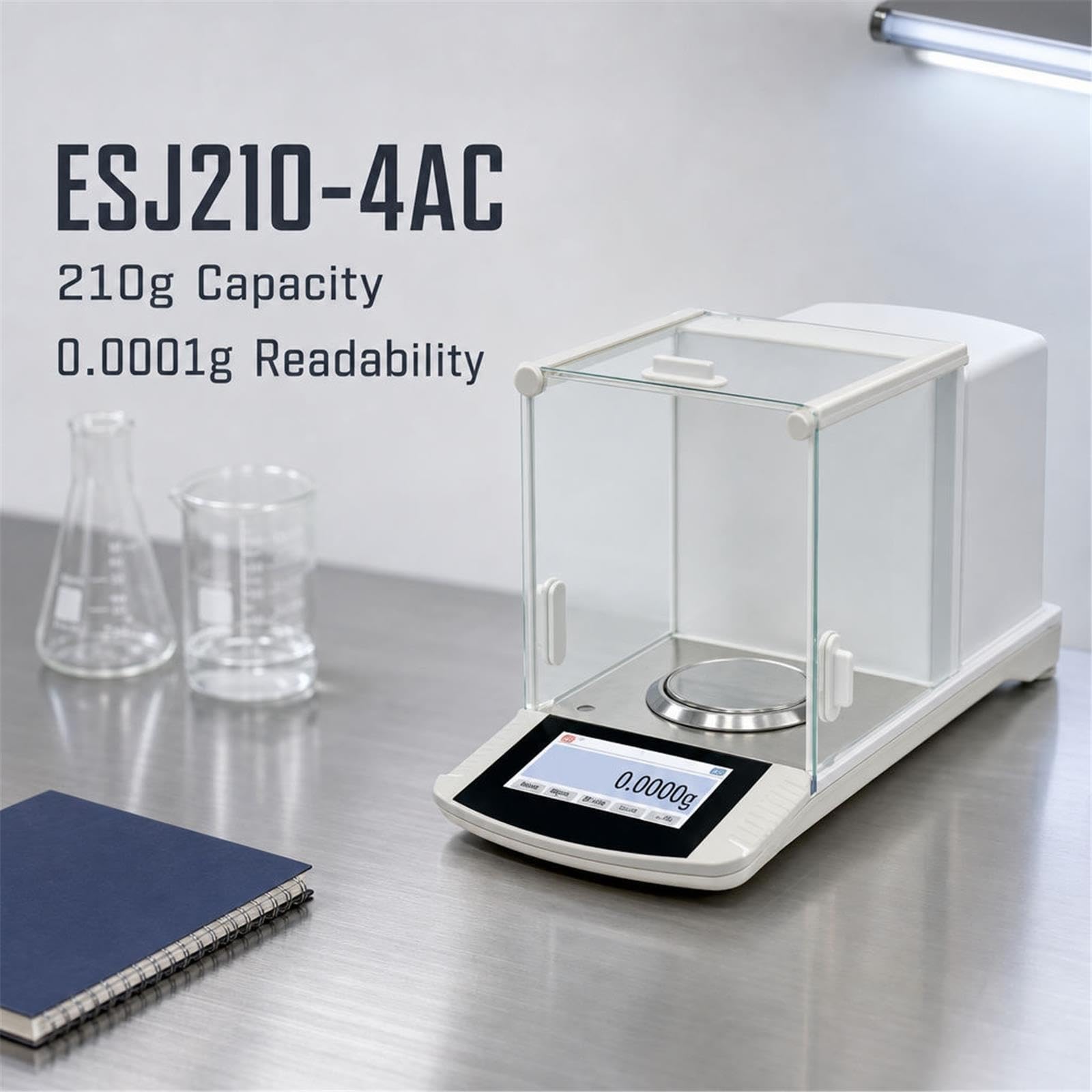 Bilancia da Laboratorio analitica ESJ210-4AC Bilancia Digitale 210g 0.0001g Bilancia di precisione Touch Screen
