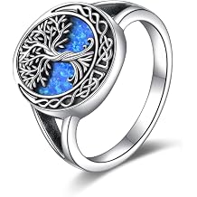 ONEFINITY Tree of Life Rings Sterling Silver Celtic Knot Tree of Life Rings Family Tree Jewelry Gifts for Women