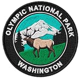 Olympic National Park Washington Iron on Patch Embroidered ID45095