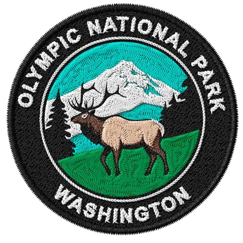 Olympic National Park Washington Iron on Patch Embroidered ID45095