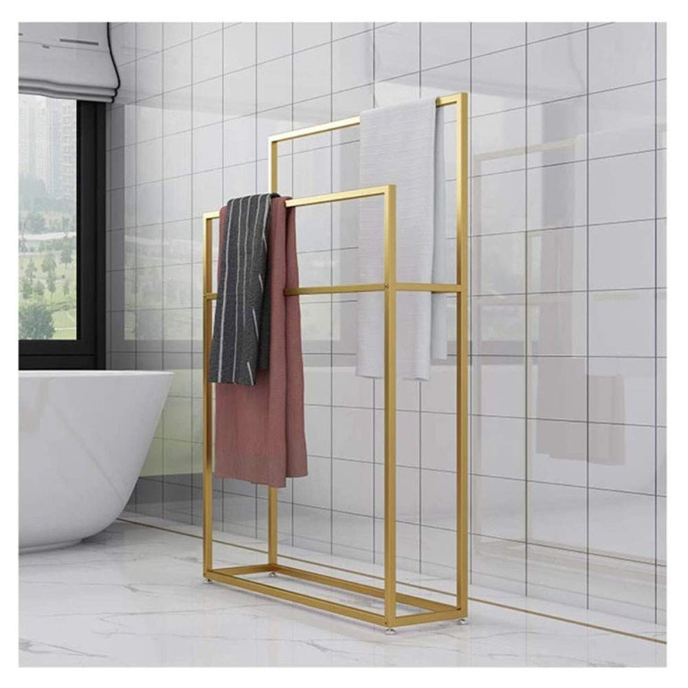 Portasciugamani da piscina in metallo a 2 livelli, resistente, antiruggine, per cucina e piscina, 75 x 20 x 110 cm, ideale per asciugamani, accessori da bagno e uso esterno