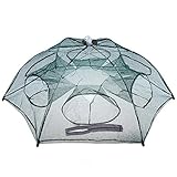 Folded Fishing Net Fish Shrimp Minnow Crab Baits Cast Mesh Trap