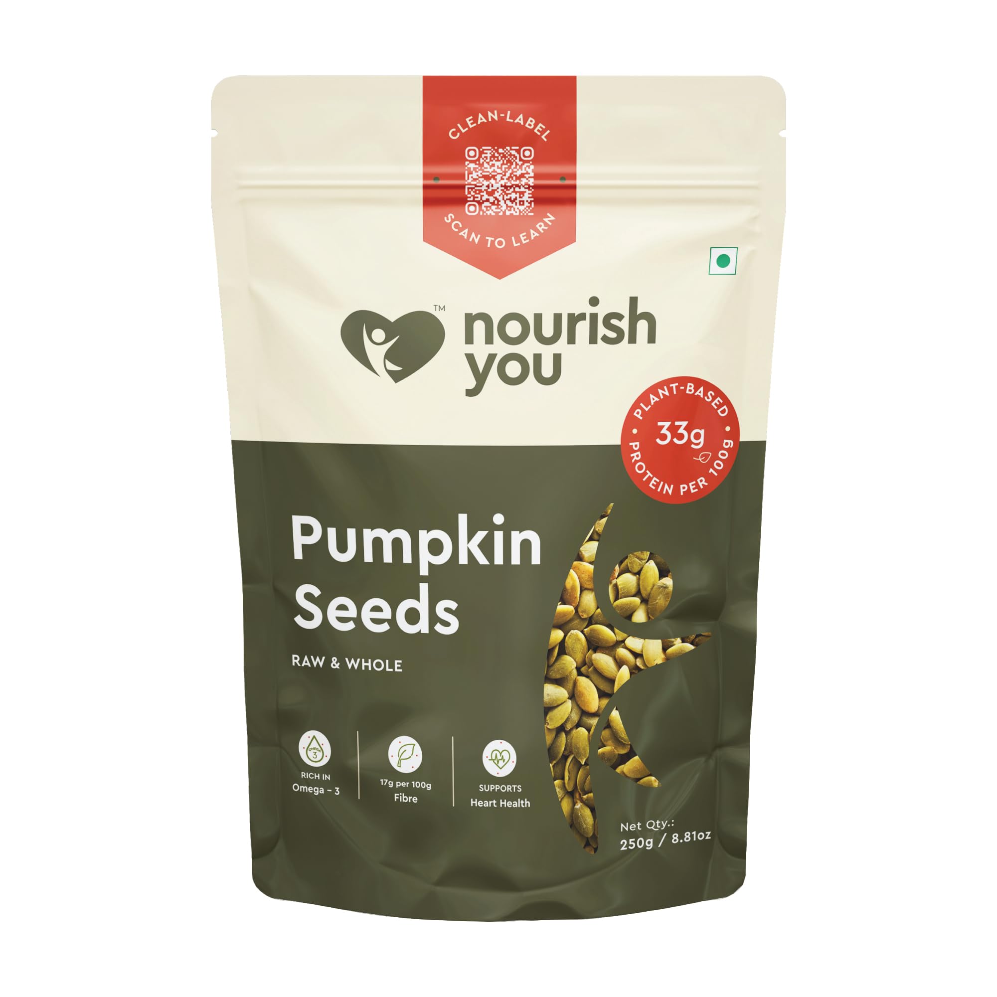 Nourish You Pumpkin Seeds 250g AAA Grade Seeds for Eating | Premium Protein Rich Seeds | Immunity Booster | Healthy Diet Snacks | Weight Management | Rich in Fibre-picture-27