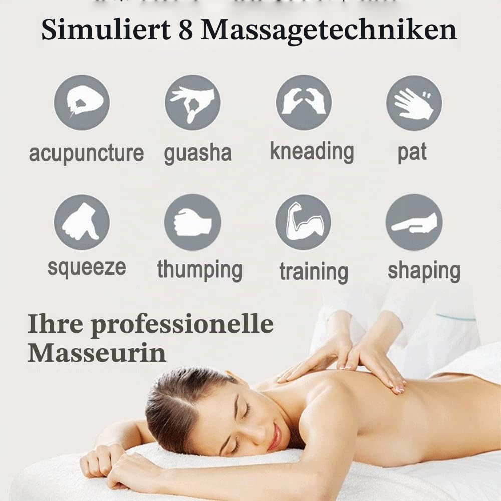 Nackenmassagegerät, EMS Trainingsgerät, Massagegerät Nacken Schulter, Bauchtrainer Elektrisch Massage von tiefem Gewebe Elektrostimulatoren für Nacken, Rücken, Schulter, Beine 2Pcs