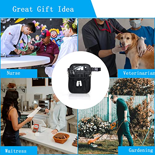 Krankenschwester Gürteltasche, Schwesterntasche, Utility Krankenschwester Tasche für Arbeit, Fit für Krankenschwester, RN, Vet-(nur Tasche)-Schwarz