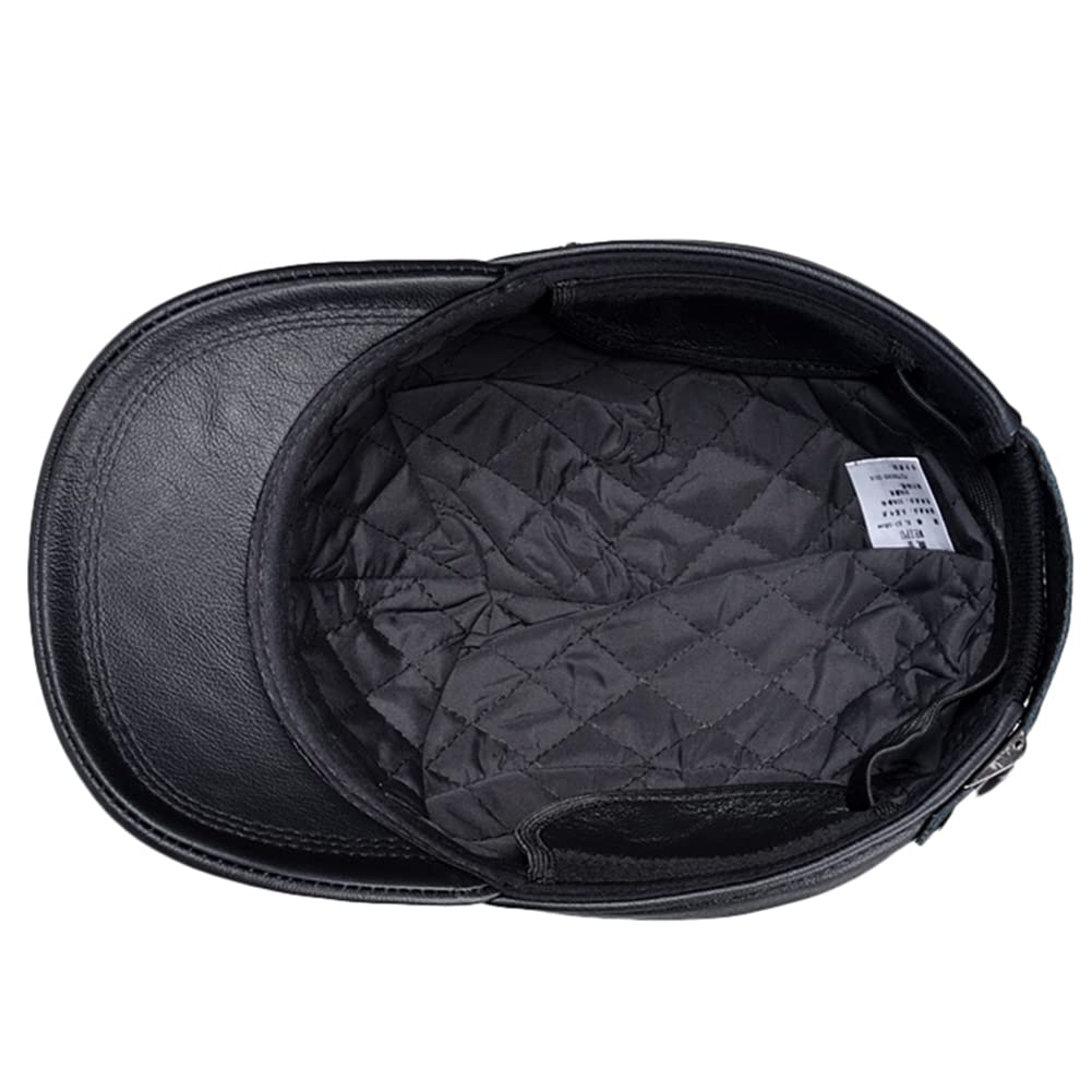 DongBao Gorra de Béisbol para Hombre Ajustable Sombrero de Cuero Sombrero Deportivo Al Aire Libre Otoño Invierno Gorra de Golf