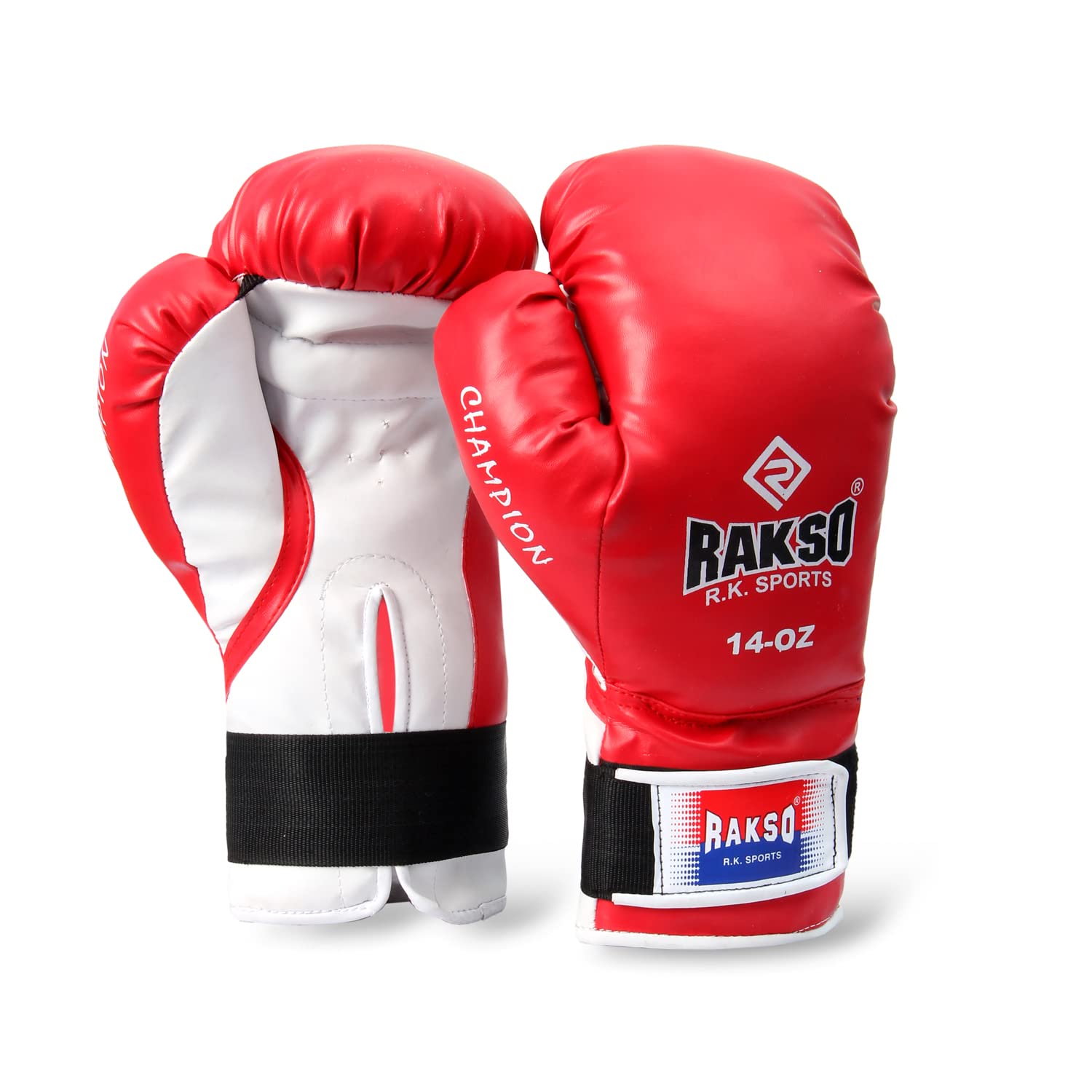 RAKSO Fight Gloves- RED Top Grade Genuine Buffalo PVC Boxing Gloves with Molded Padding & Velcro Strap Gloves for Men & Women (4 OZ, Red) (4OZ) (B0B53Q3SVT) Amazon Price History, Amazon Price Tracker