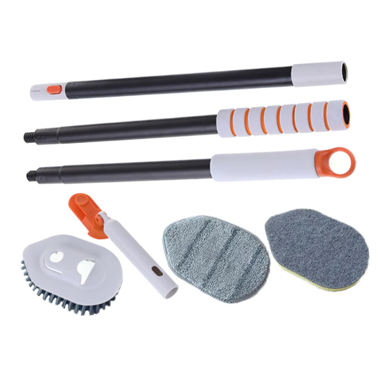 Cepillo De Suelo Multifuncional para Fregar Pisos Cepillo para Limpiar Baño y Ventanas para Azulejos Bañeras y Limpieza De Hogar