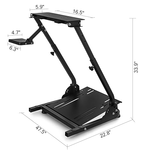 Miniatura 3 de Mrolife G920 Racing Wheel Stand Height Adjustable Racing Stand for Gaming,Driving Simulator Cockpit Compatible with Logitech G25, G27, G29, G920