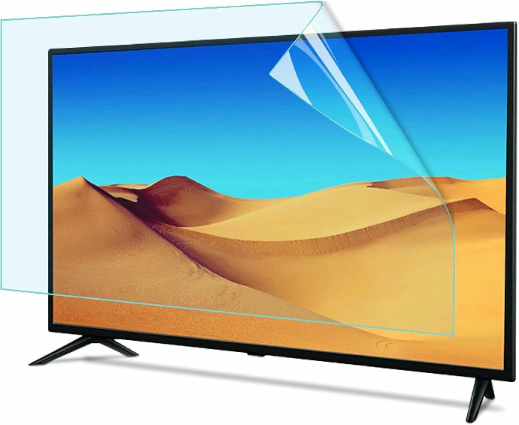 Folia filtrująca ochronna na ekran TV, Przezroczysta osłona ekranu telewizora do monitora LED LCD Smart TV o przekątnej 32–75 cali(55 Inches 1211x682mm)