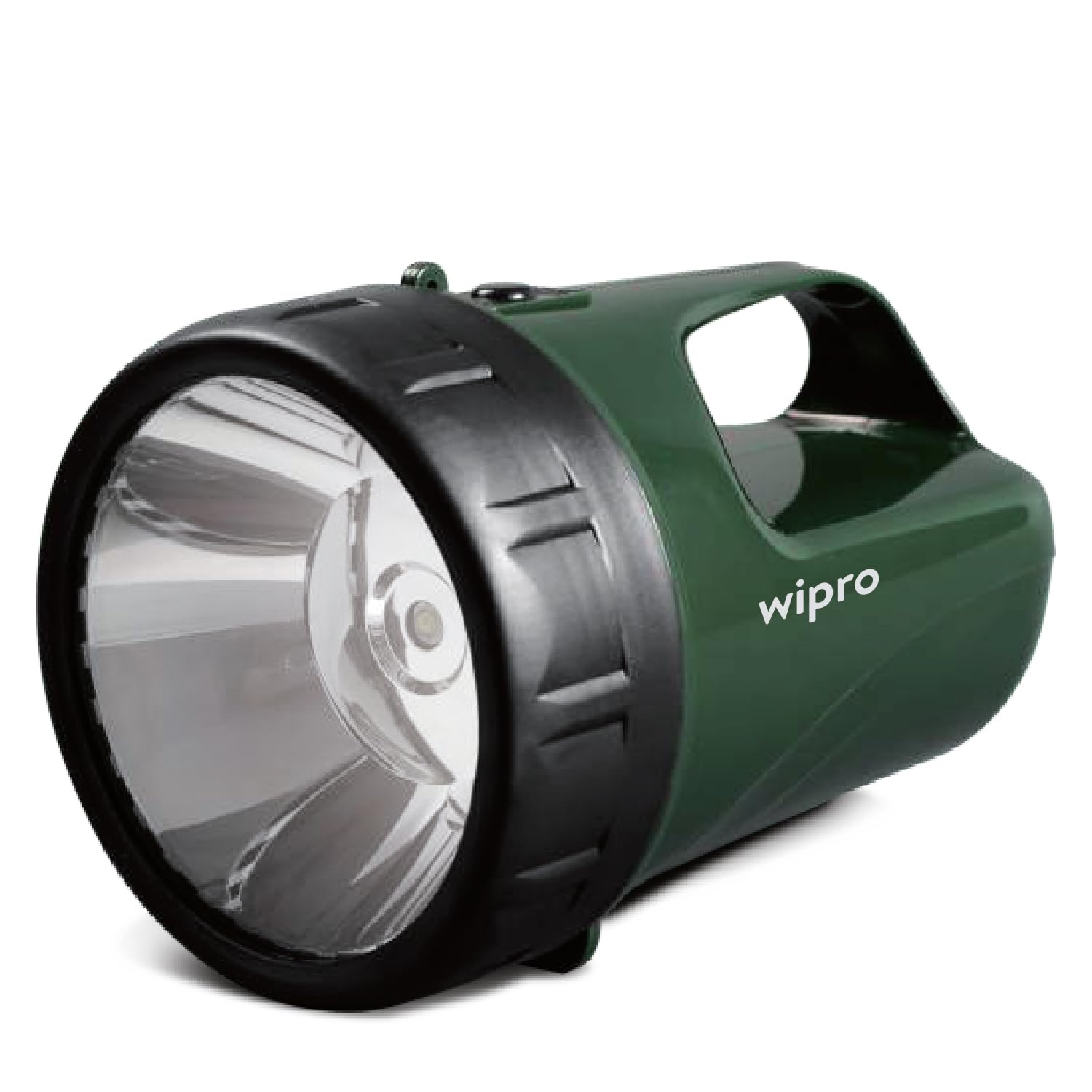 Wipro Lifelite Rechargable Torch with 2 step dimming| 3000 mAh Battery | 10 Hrs Back Up | Bright Output with 5w LED Light | Long Range LED Torch for Outdoor activities, Home, Camping, Hiking | Pack 1