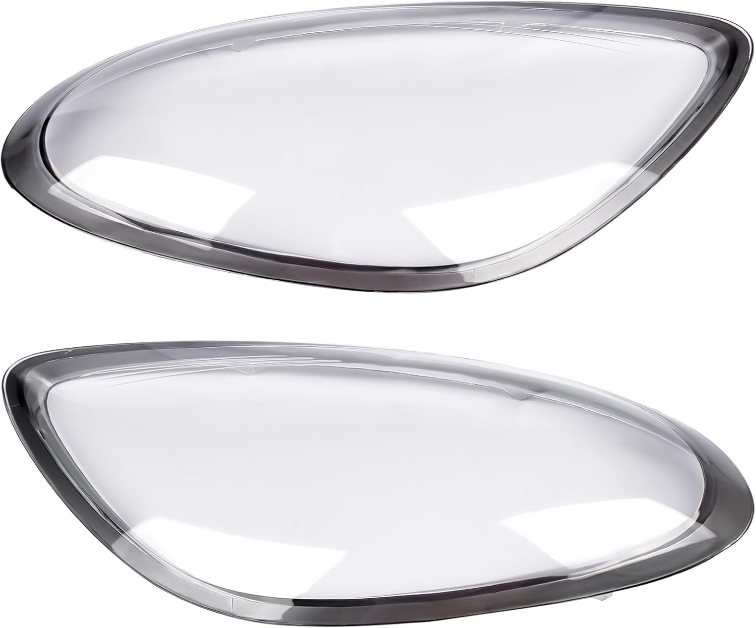 Pair Headlamp Lens Cover Car Headlight Cover Replacement for 2014-2016 Porsche Boxster Cayman 981 Front Left Right