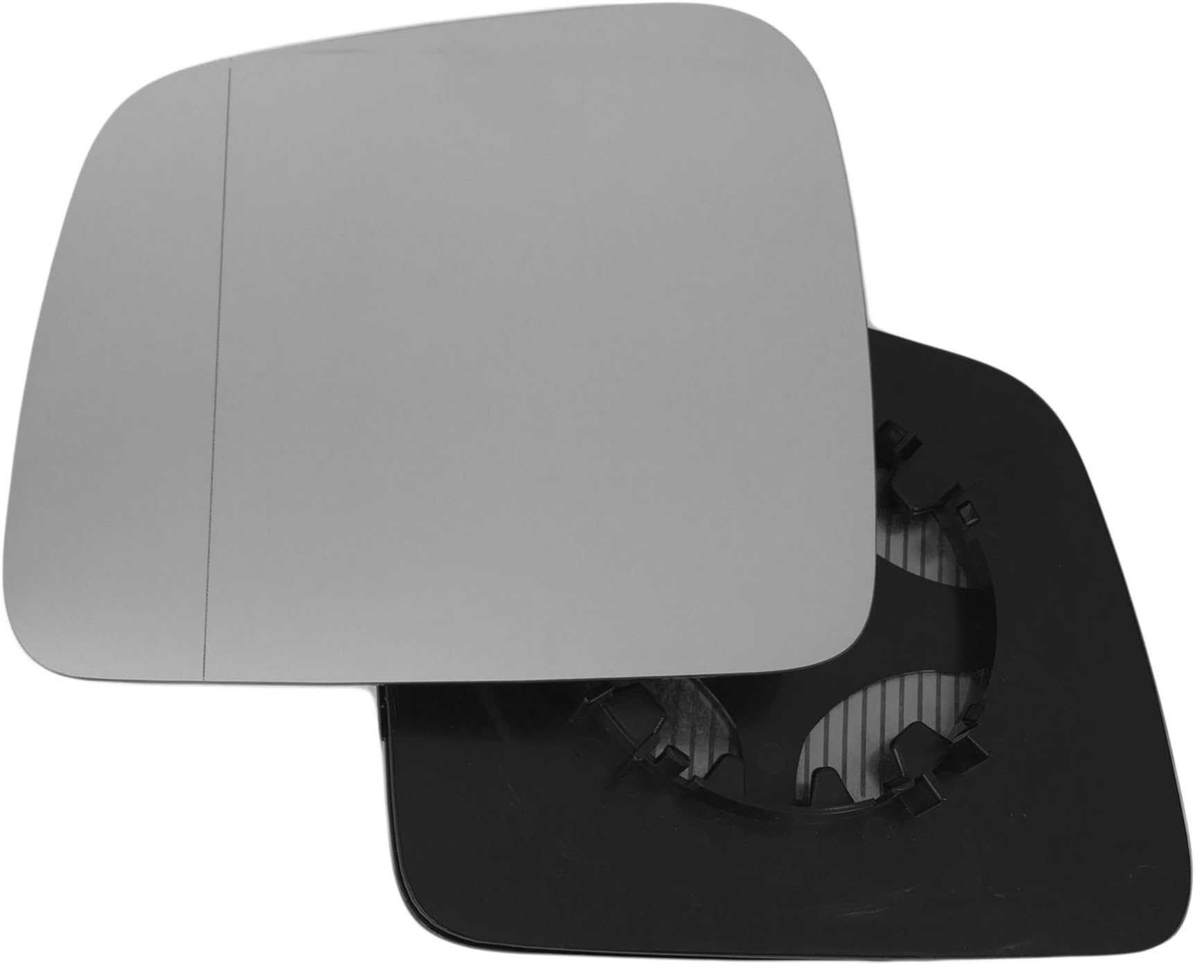 Passenger left hand side Heated wing door Silver mirror glass with backing plate #W-SHY/L-JPGCE11 [Clip On]