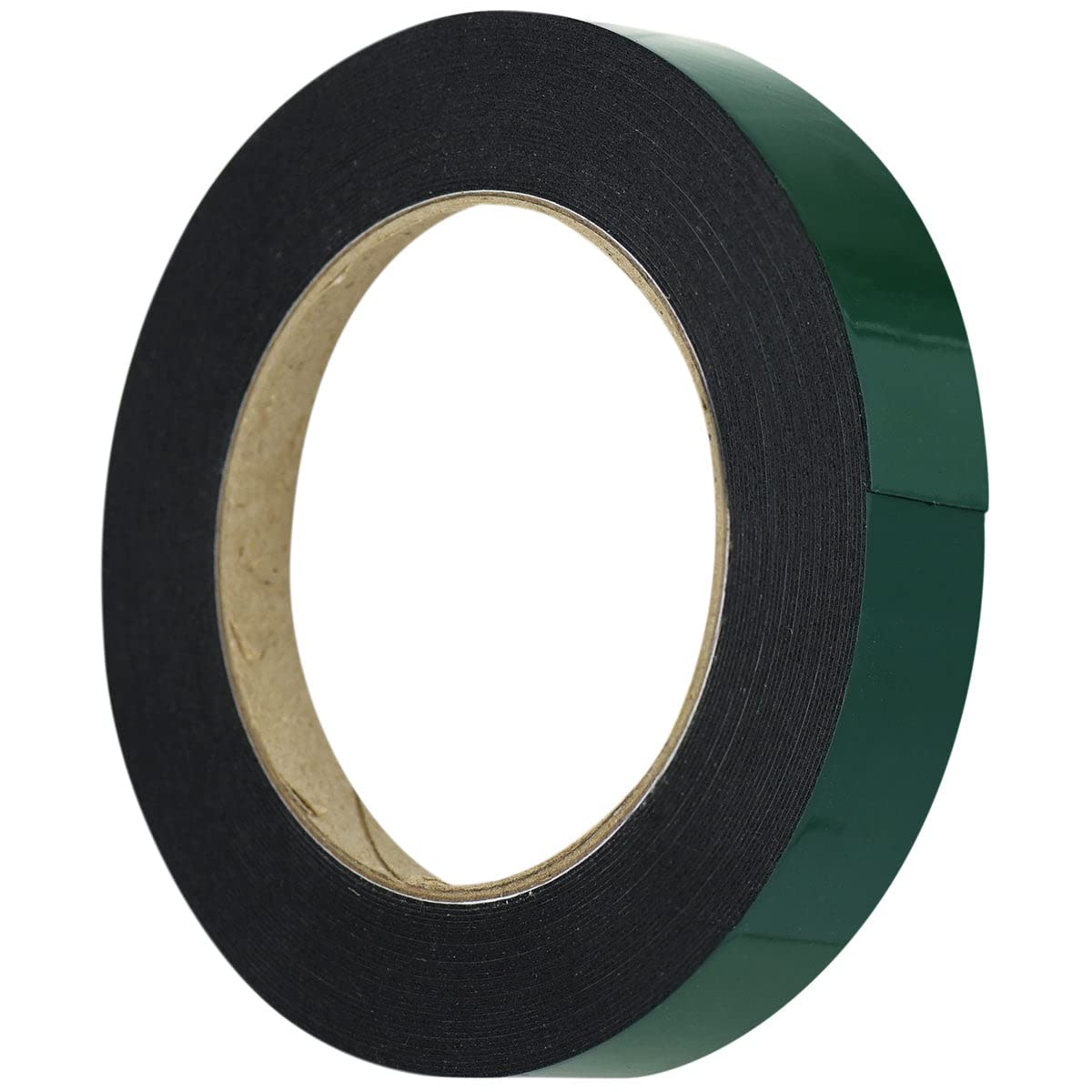 Çift Taraflı Köpük Bant Eva Montaj Bandı 18 mm x 10 Metre, Yeşil/Siyah