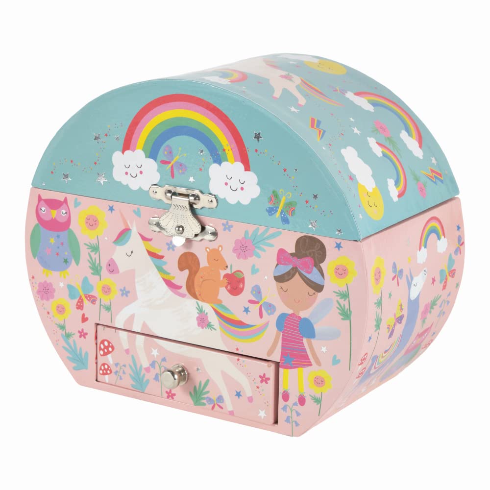 Amazon.com: Floss & Rock 43P6388 Rainbow Fairy Musical Box Oval