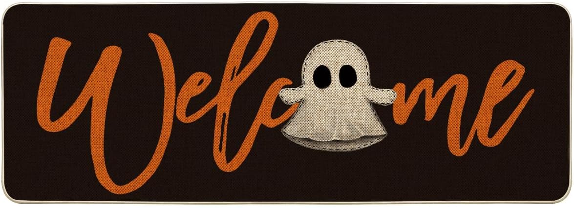 Artoid Mode Boo Halloween Welcome Doormat, Home Decor Low-Profile Switch Rug Door Mat Floor Mat for Indoor Outdoor 24x35 Inch