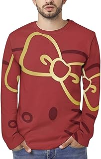 [COOLEAD] ハローキティ 長袖Tシャツ メンズ レディース ロングtシャツ 大きいサイズ トレーナー 丸首 カジュアル ロングスリーブ おしゃれ 春秋冬服 人気 ギフト対応 yyuj125