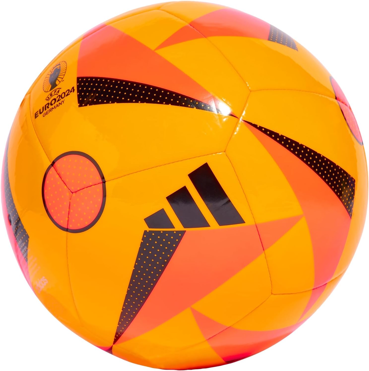 adidas Fussballliebe Club Euro 2024 Ball IP1615, Unisex, Soccer Ball, Solar Gold/Solar Red/Black, 3
