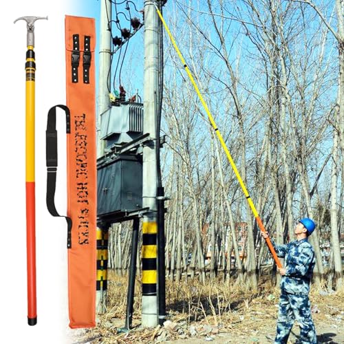 Poste de rescate aislante telescópico para descargas eléctricas 110kV