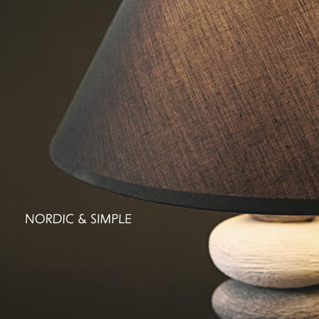 Lampy stołowe do sypialni Odcienie szarości Ceramiczne proste wzory Lampa biurkowa do domu Lampa nocna do sypialni Prosta i nowoczesna lampa LED do salonu Dom