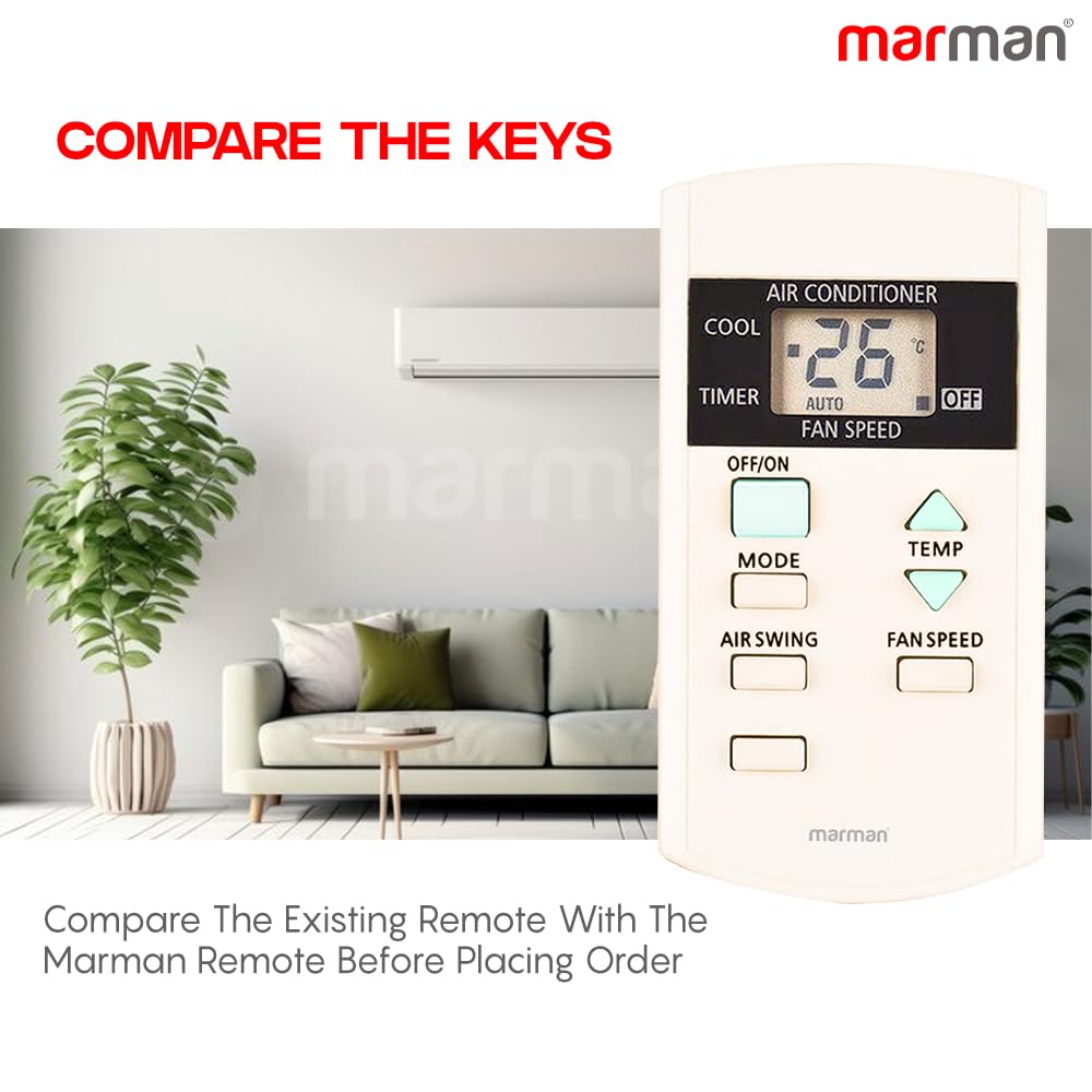 Diwali Offer Buy Now Marman® Compatible With Panasonic Ac Remote Control Original
