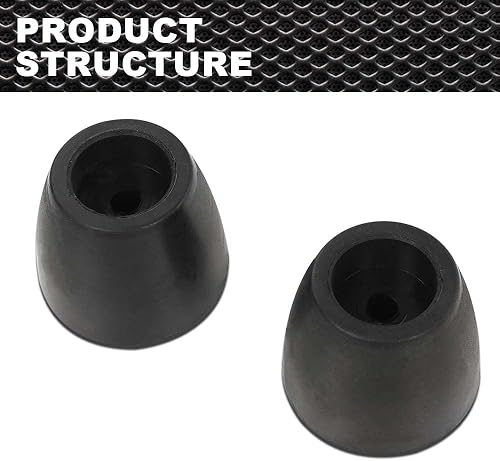 Miniatura 7 de CRODESSIGN - Parachoques de goma para puerta de rampa compatible con remolque de carga de repuesto de camión de 2 pulgadas de alto