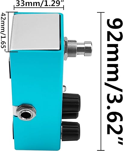 Miniatura 6 de Mini pedal de efectos de guitarra eléctrica, carcasa de metal, adaptador de CC de 9 V, True Bypass para kit de guitarra eléctrica múltiple