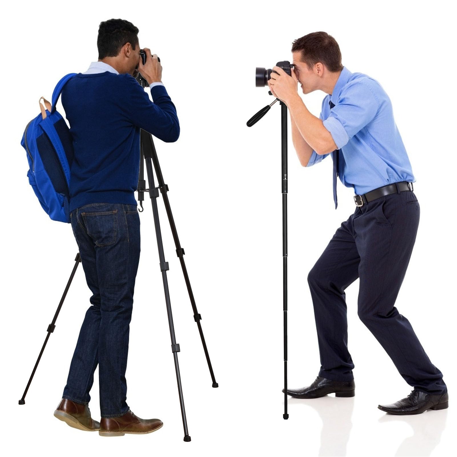 Soporte para Trípode para Cámara, Liviano, Ajustable, Estable para Fotografía en Interiores y Exteriores, Aleación de Aluminio, 168 Cm, Negro, para Cámaras DSLR, Cámaras Digitales,