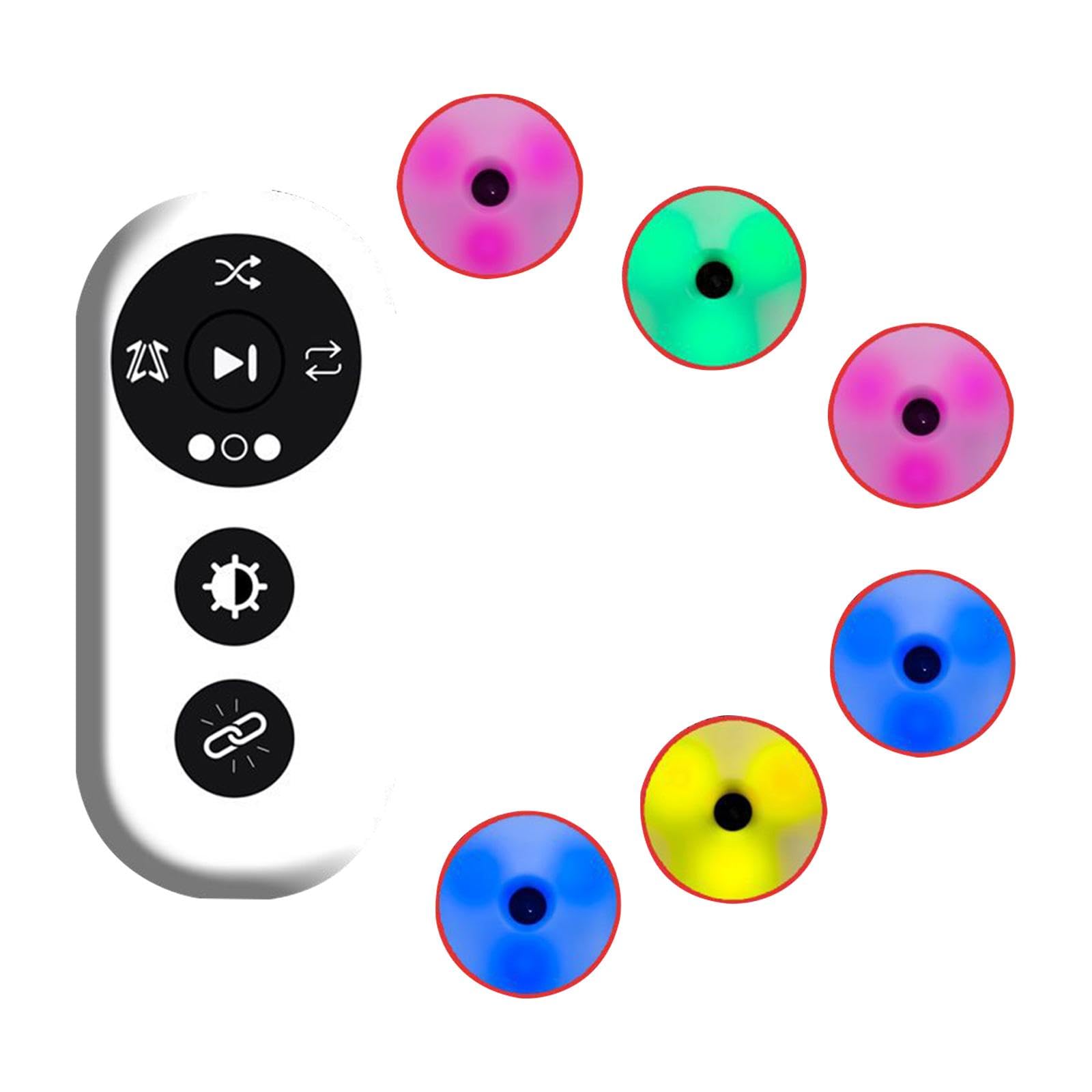 6x Reaction Training Light Lamp Set for Sports Agility, Speed & Reflex Training with Remote Control