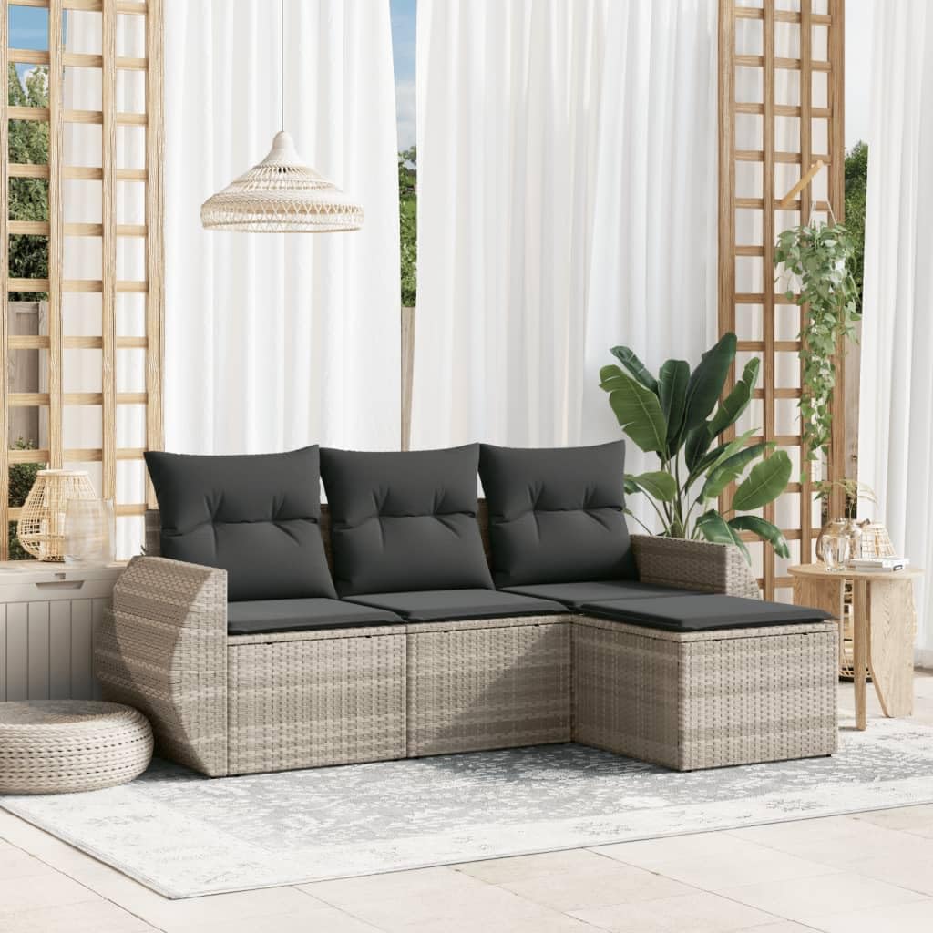Salon de jardin moderne en résine tressée pour sublimer votre terrasse et balcon