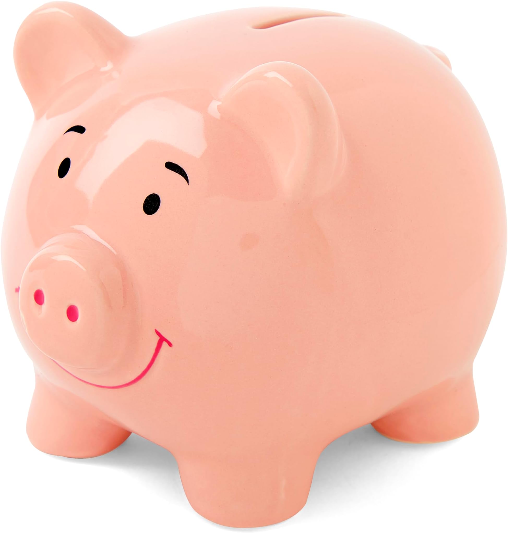 Mousehouse Gifts - Pink Pig Piggy Bank for Teaching Saving Habits, Pig Money Box for Children's Bedrooms