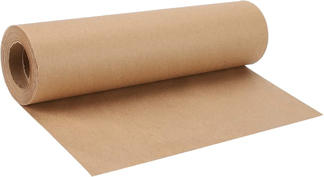 Brown Kraft Paper Roll - 12 inch x 100 Feet 30M- Natural Recycled Paper Perfect for Crafts, Art, Small Gift Wrapping,Parcel Shipping ect, 100% Recycled Material