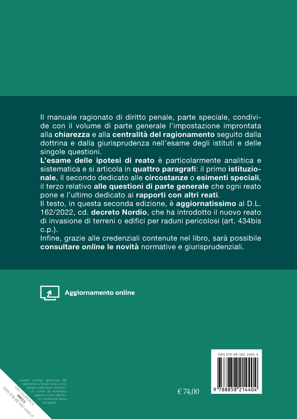 Manuale Ragionato di Diritto Penale - Parte speciale