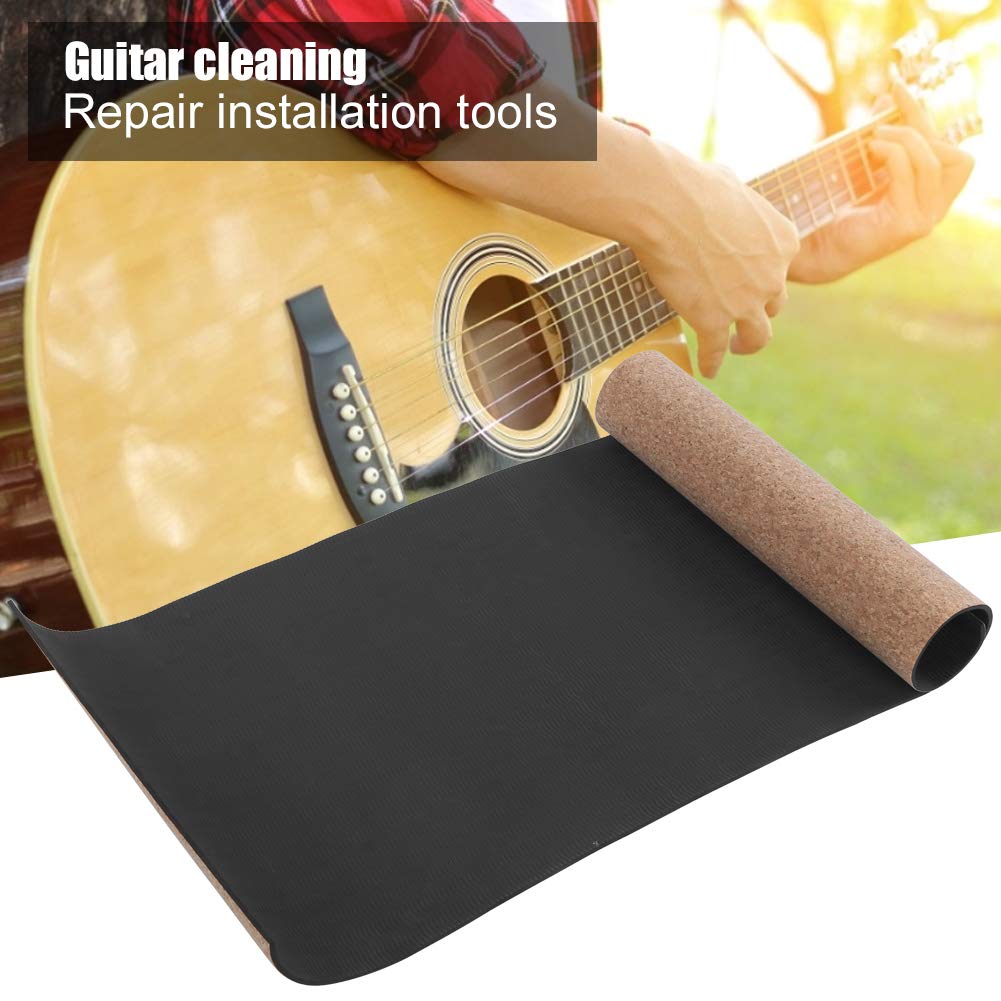 Alfombrilla de Corcho para Reparación y Limpieza de Guitarra, Tapete de Trabajo para Instrumentos de Cuerda Herramienta de Configuración de Luthier