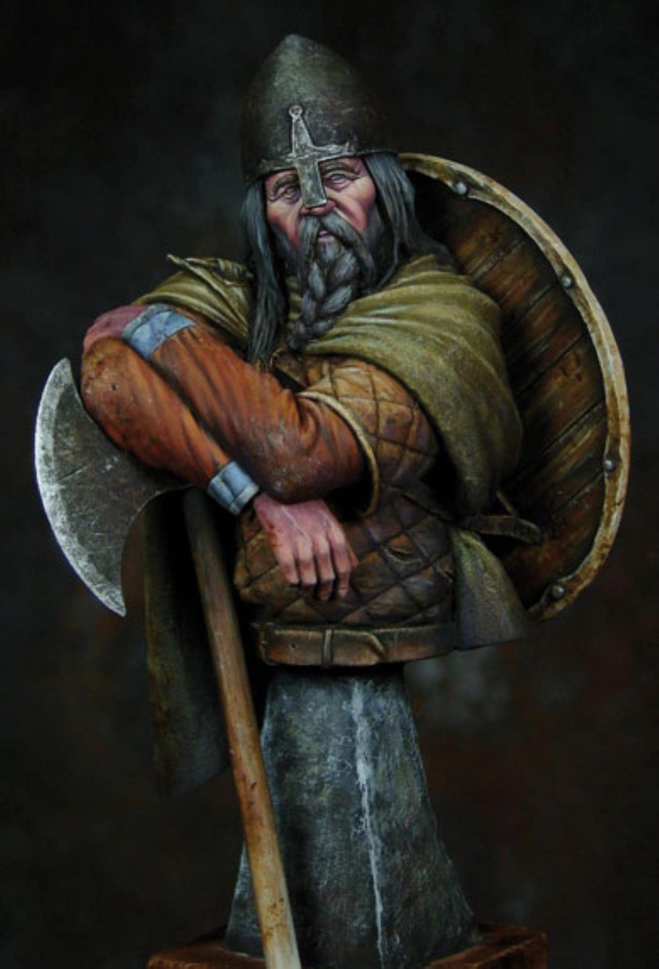 PANGCHENG 1/10 Ancien Buste d'homme Viking Figurine en résine modèle Miniature Kit Non Peint Non assemblé