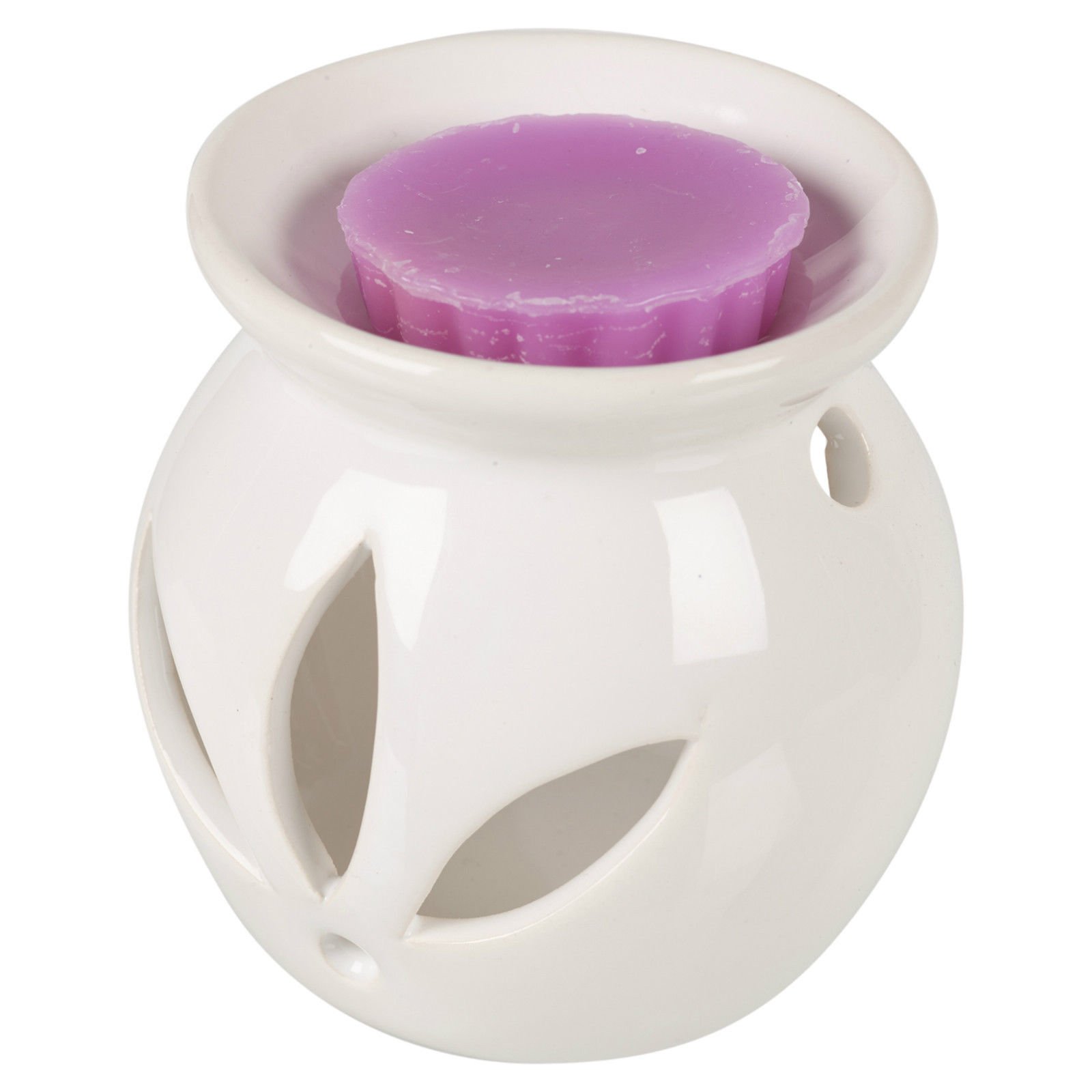 Egt White Ceramic Scented Candle Burner With Wax Relaxing Tart Fragrance Home Scents
