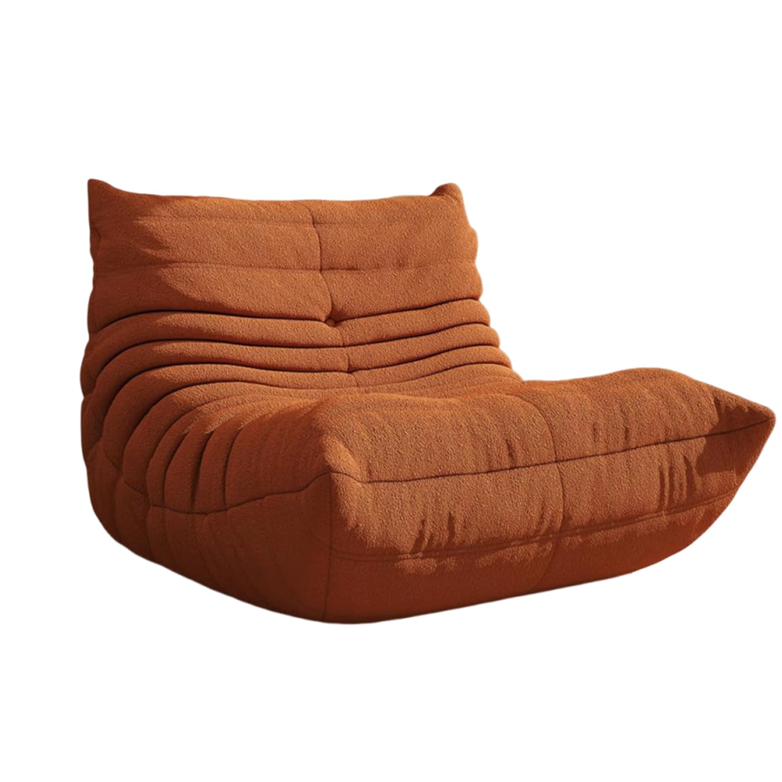 Sedia a Sacco Togo da Camino, Divano Largo per Pavimento per Adulti e Adolescenti, Sedia Ergonomica da Relax, Comfort ad Alta Densità, per Soggiorno, Camera da Letto, Ufficio