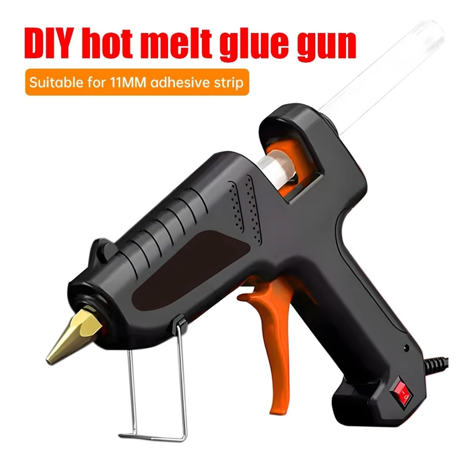 Pistolet do klejenia na gorąco, Pistolet do kleju na gorąco 150 W, sztyfty 11 mm, pistolety przemysłowe, narzędzie naprawy termoelektrycznej, majsterkowania, elektrotermiczne