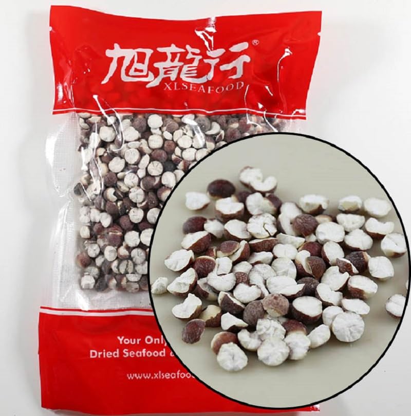 Xlseafood Premium Unsulphure Dried Fox Nuts Gorgon Euryale Natural Gordon Euryale Seed PricklyLily美国旭龙行特级无漂白无硫芡实鸡头米 (16OZ)